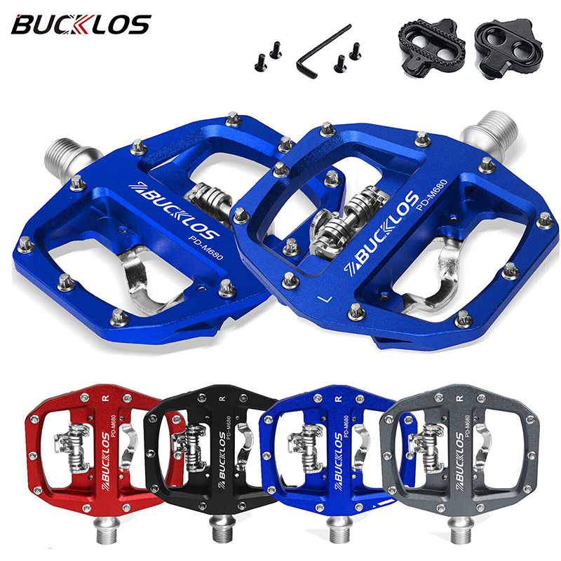 Pedal Platform Flat - BUCKLOS Mtb Pedals for Bicycle Dual