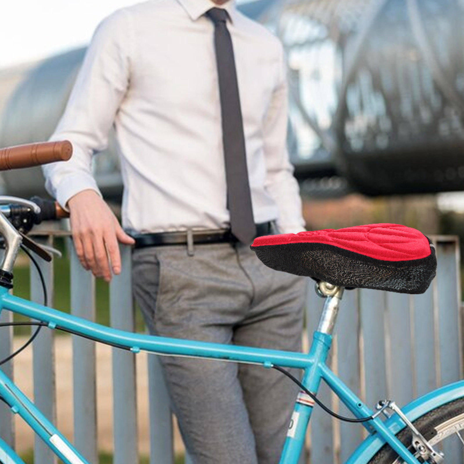 Mountain Biking Gear - 2Pcs Bike Seat Cushion Cover Breathable