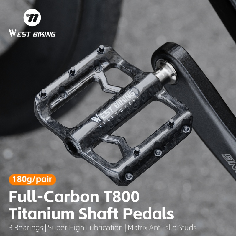 Pedal Platform Flat - WEST BIKING Bicycle Pedals 3 Bearing