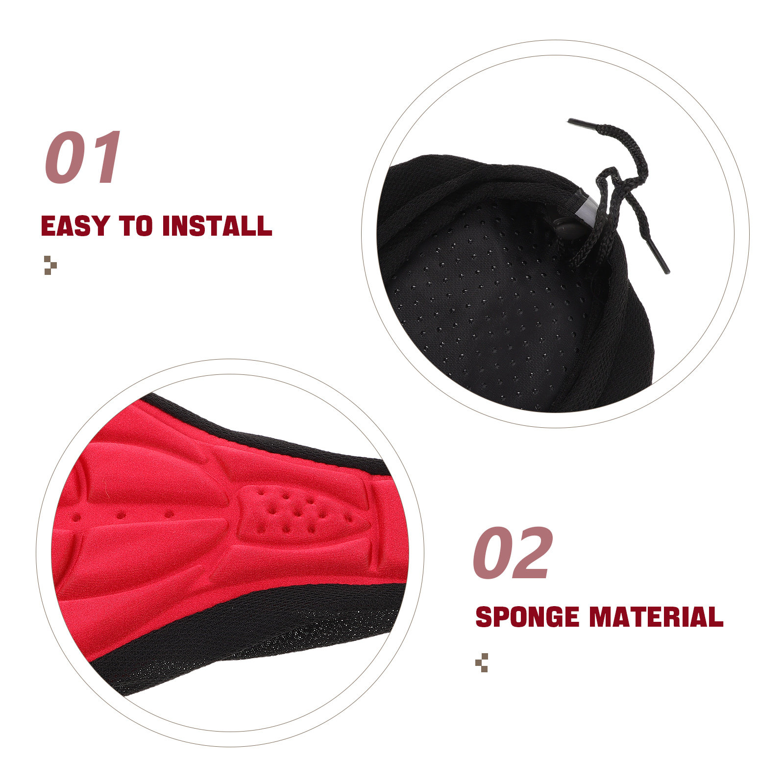 2Pcs Bike Seat Cushion Cover B - Mountain Biking Gear recension och pris