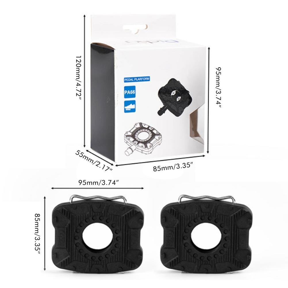 1 Pair Pedal Adapters Clipless - Pedal Platform Flat recension och pris