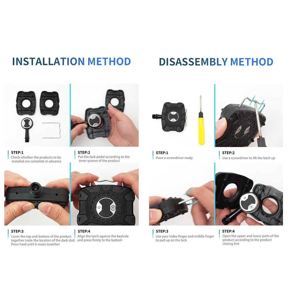 1 Pair Pedal Adapters Clipless - Pedal Platform Flat recension och pris