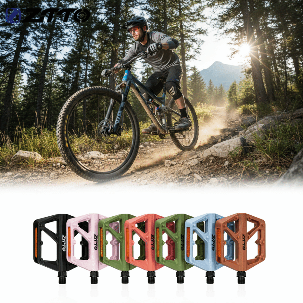 1 Pair ZTTO MTB Flat Bike Peda - Pedal Platform Flat recension och pris