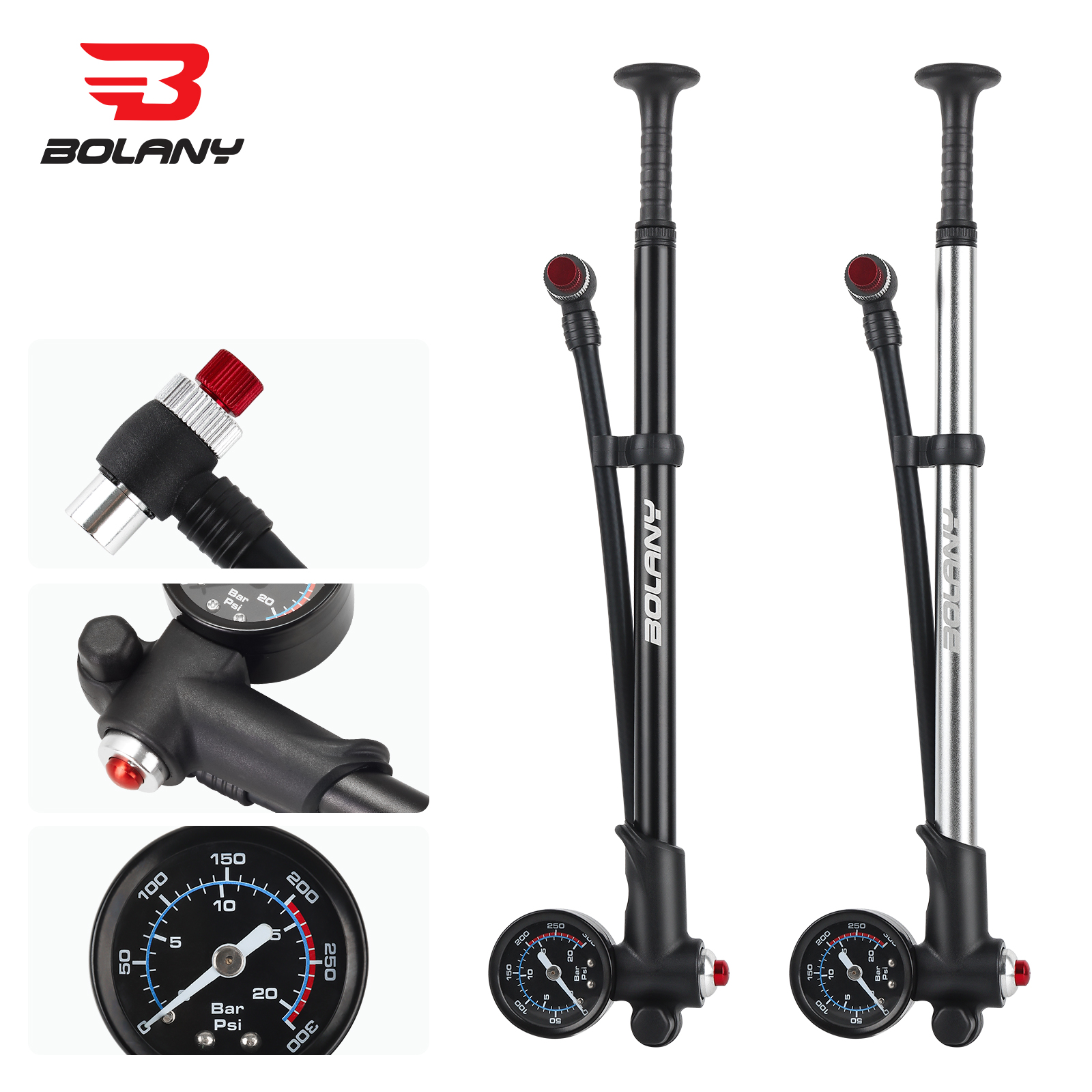 BOLANY 300psi Air Shock Bike P - Shock Pump Suspension recension och pris