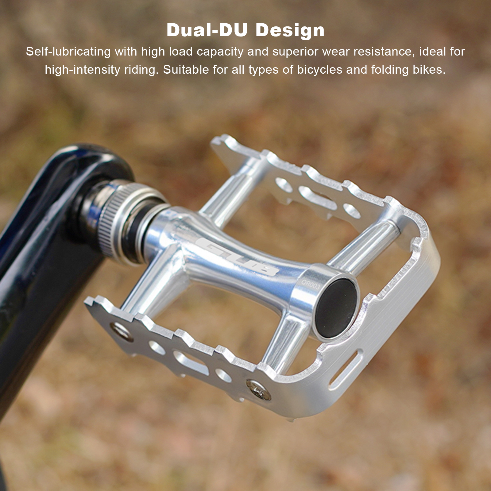 Aluminum Alloy Bicycle Pedal w - Pedal Platform Flat recension och pris