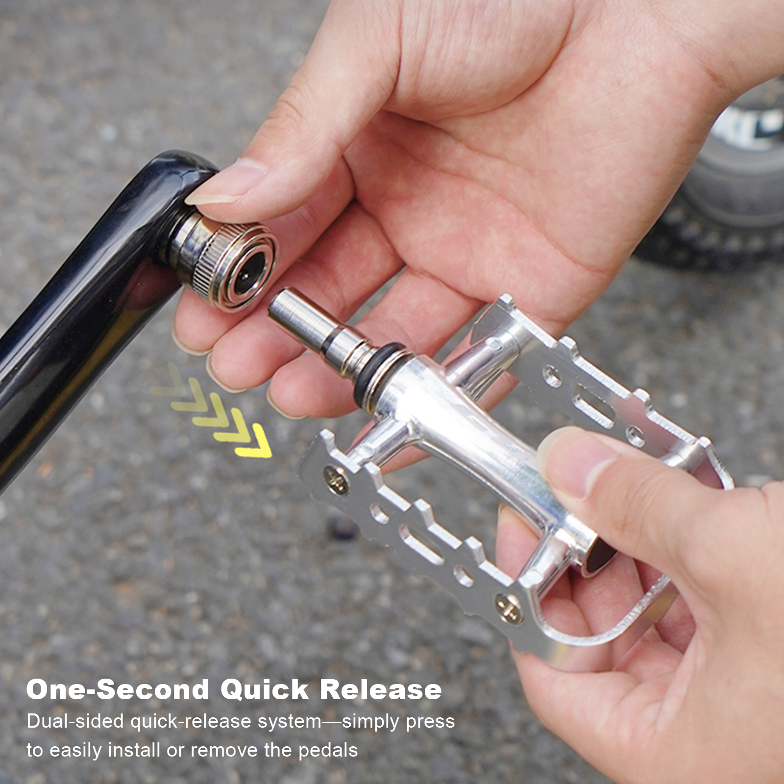 Aluminum Alloy Bicycle Pedal w - Pedal Platform Flat recension och pris