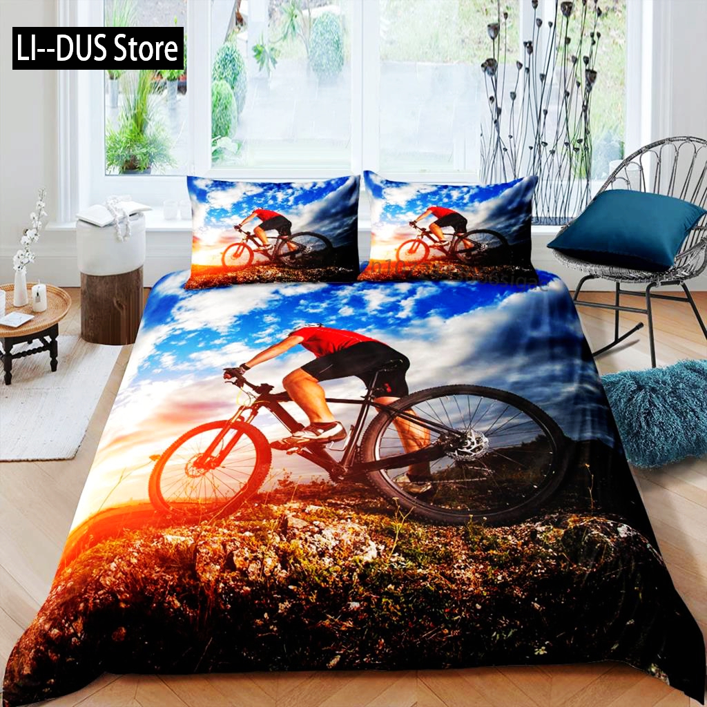 Bicycle Duvet Cover Set Microf - Mountain Biking Game recension och pris