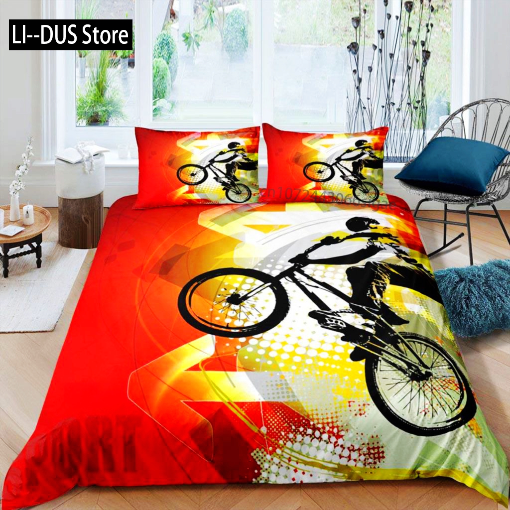 Bicycle Duvet Cover Set Microf - Mountain Biking Game recension och pris