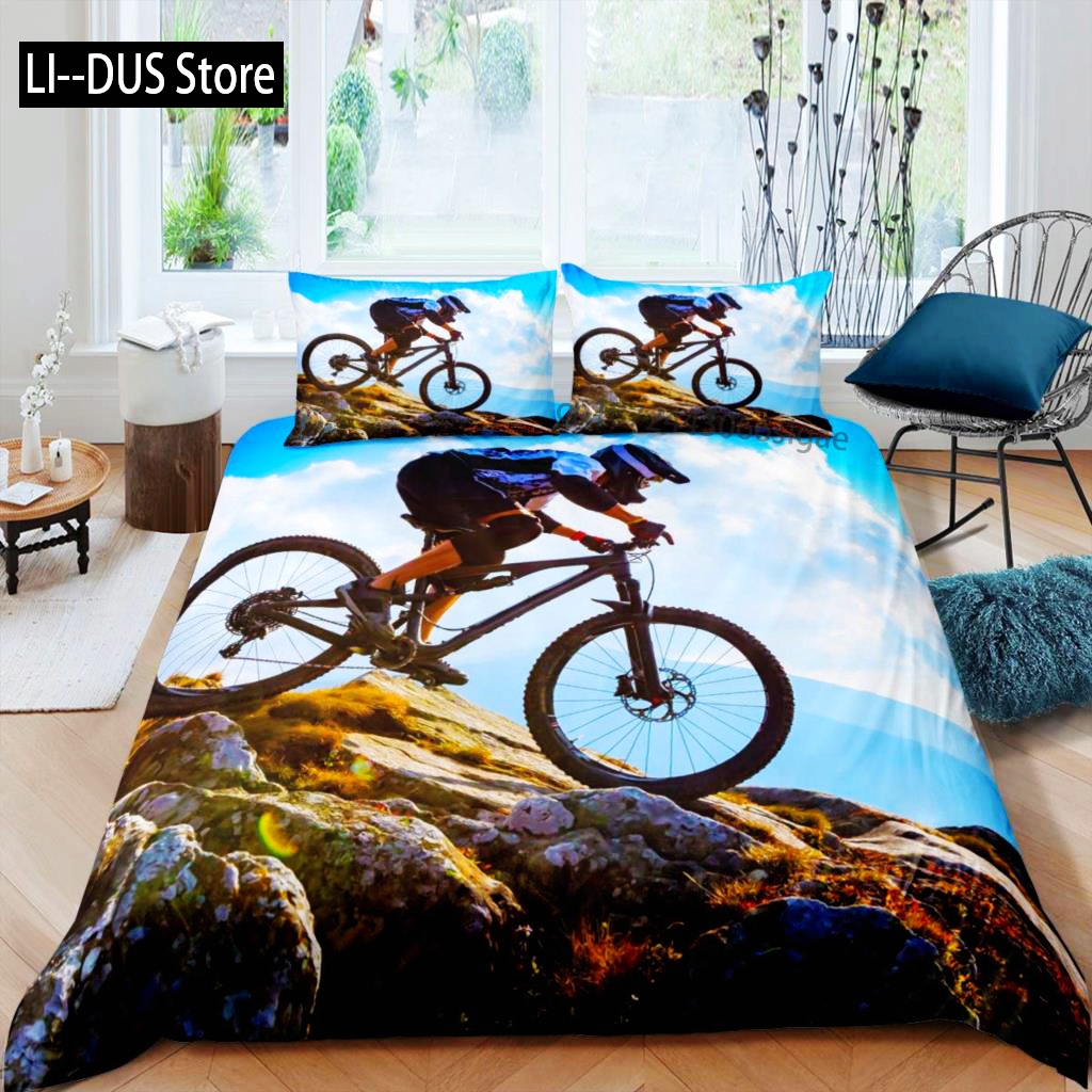 Bicycle Duvet Cover Set Microf - Mountain Biking Game recension och pris