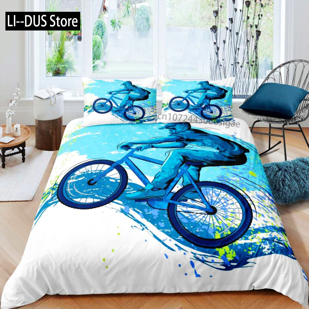 Bicycle Duvet Cover Set Microf - Mountain Biking Game recension och pris