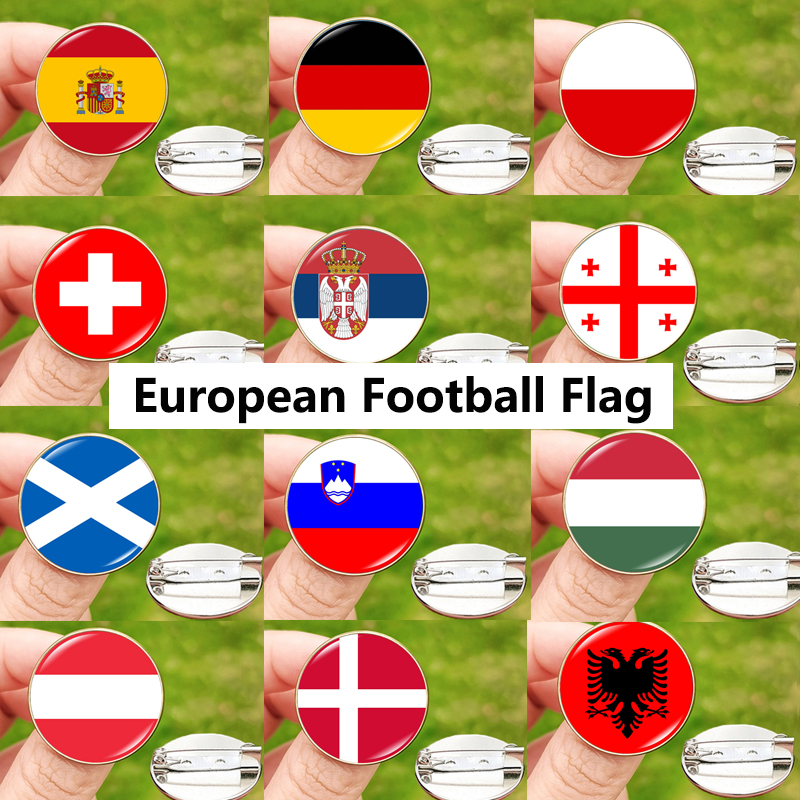 24 Football Flag Badge Pins Sc - Mountain Biking Georgia recension och pris