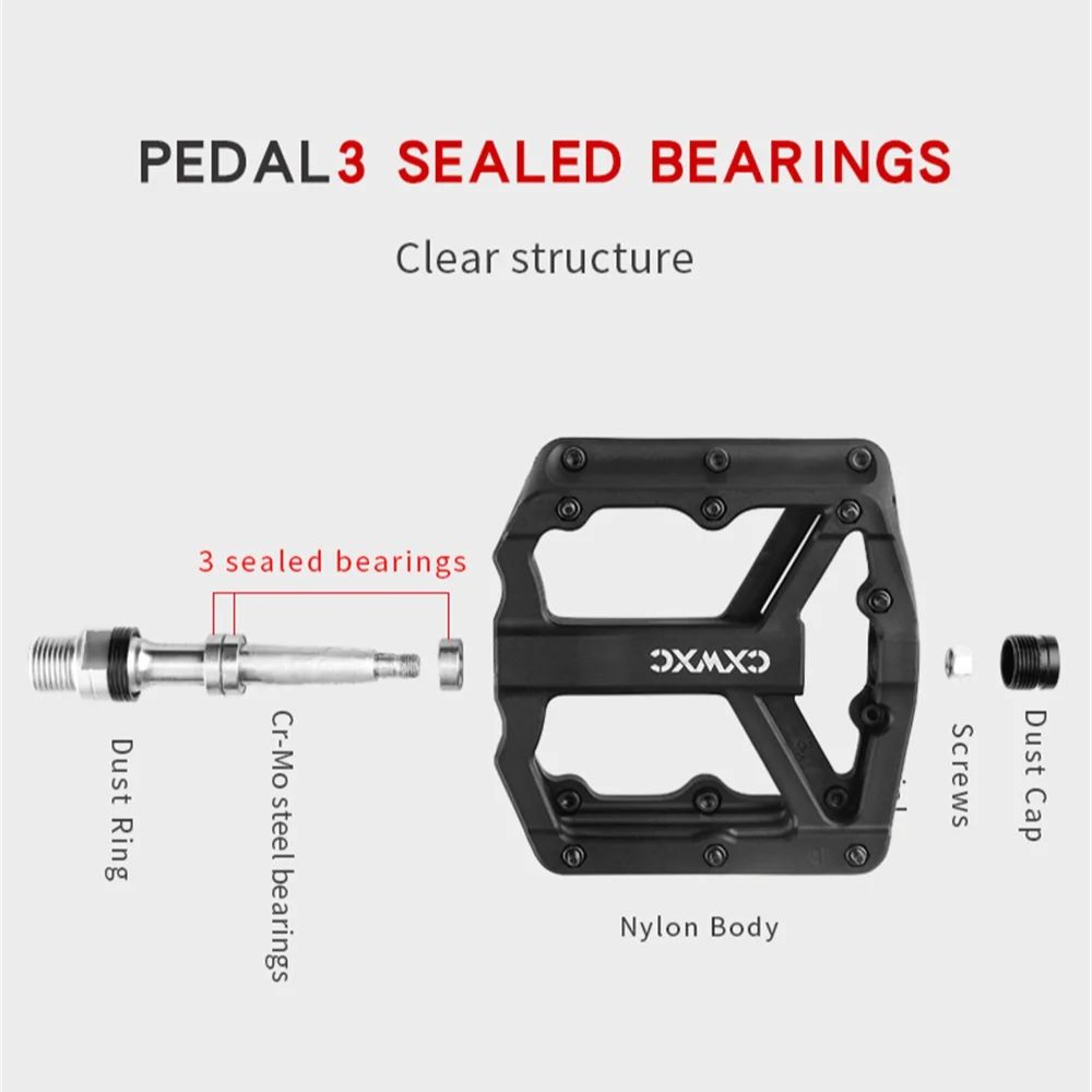 NEW CXWXC Ultralight Flat Peda - Pedal Platform Flat recension och pris