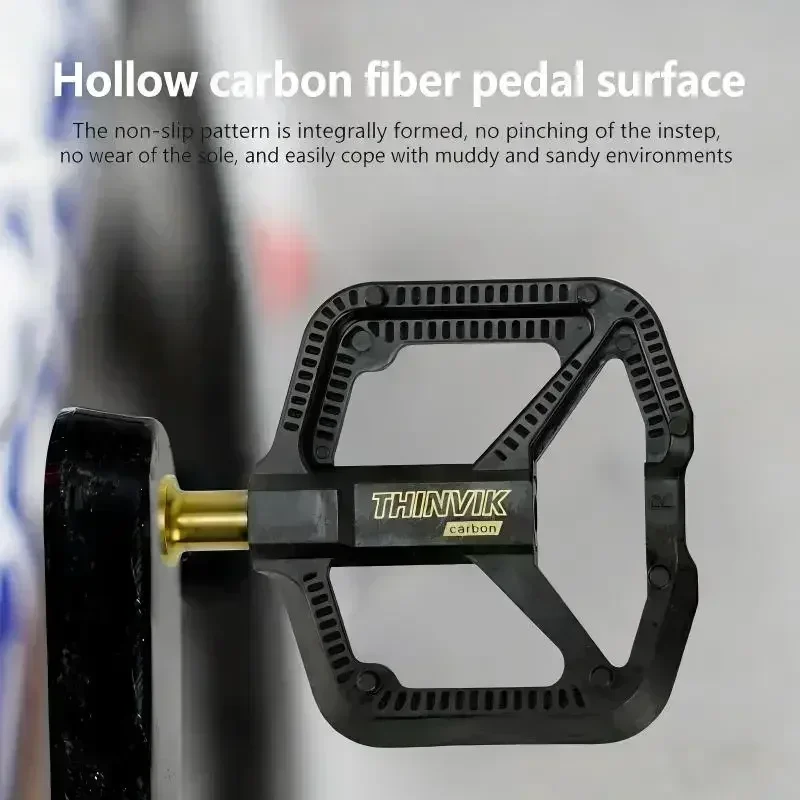THINVIK Ultralight Carbon Fibe - Pedal Platform Flat recension och pris