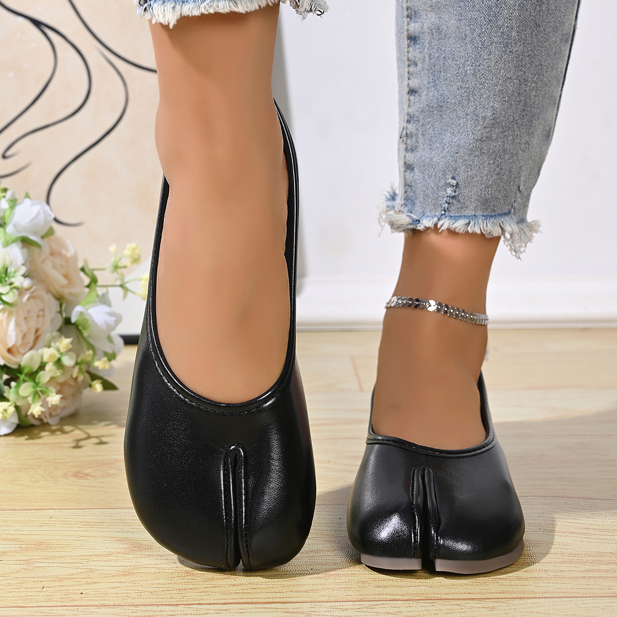 Women's Soft Leather Comfortab - Pedal Platform Flat recension och pris