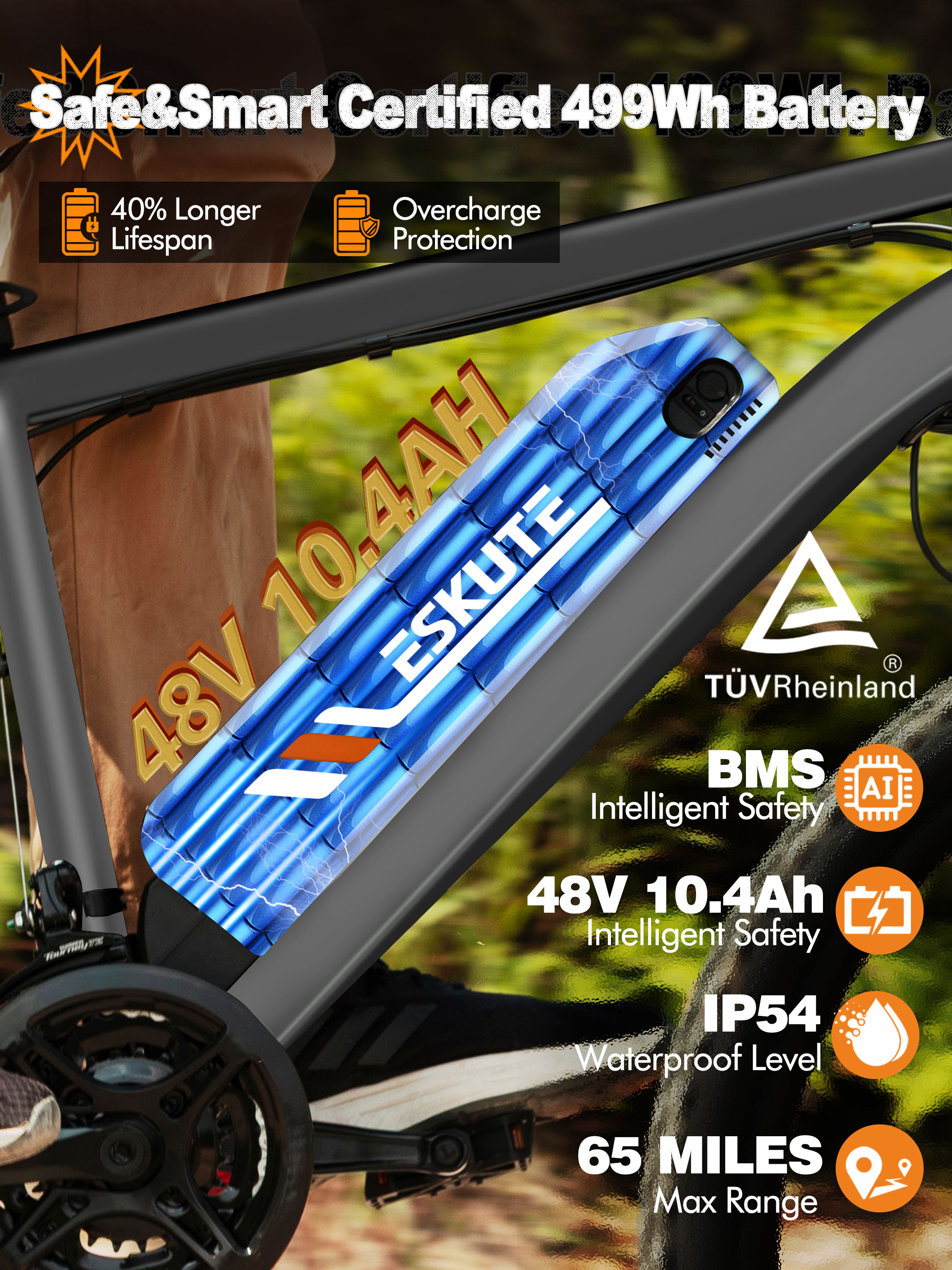 ESKUTE M200 Electric Bicycle   - Mountain Biking Gear recension och pris