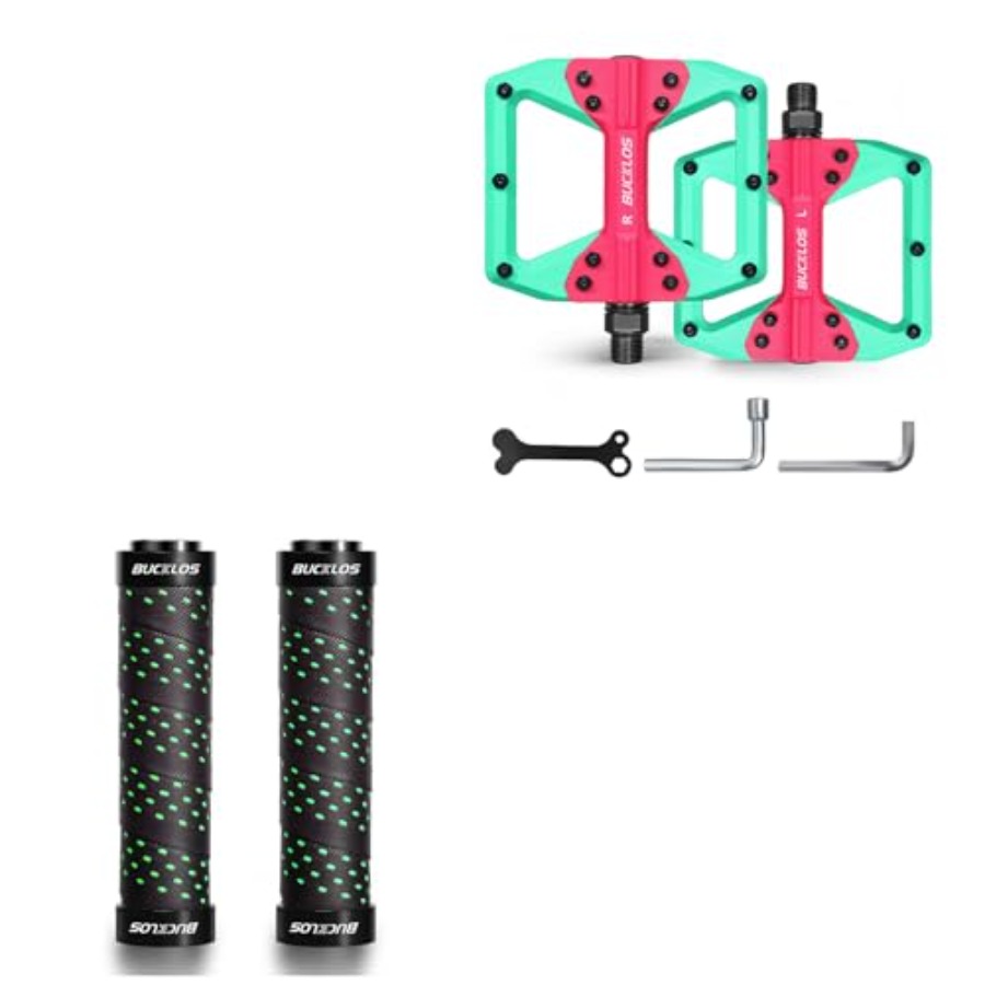Bike Handlebar Grips Double Lo - Pedal Platform Flat recension och pris