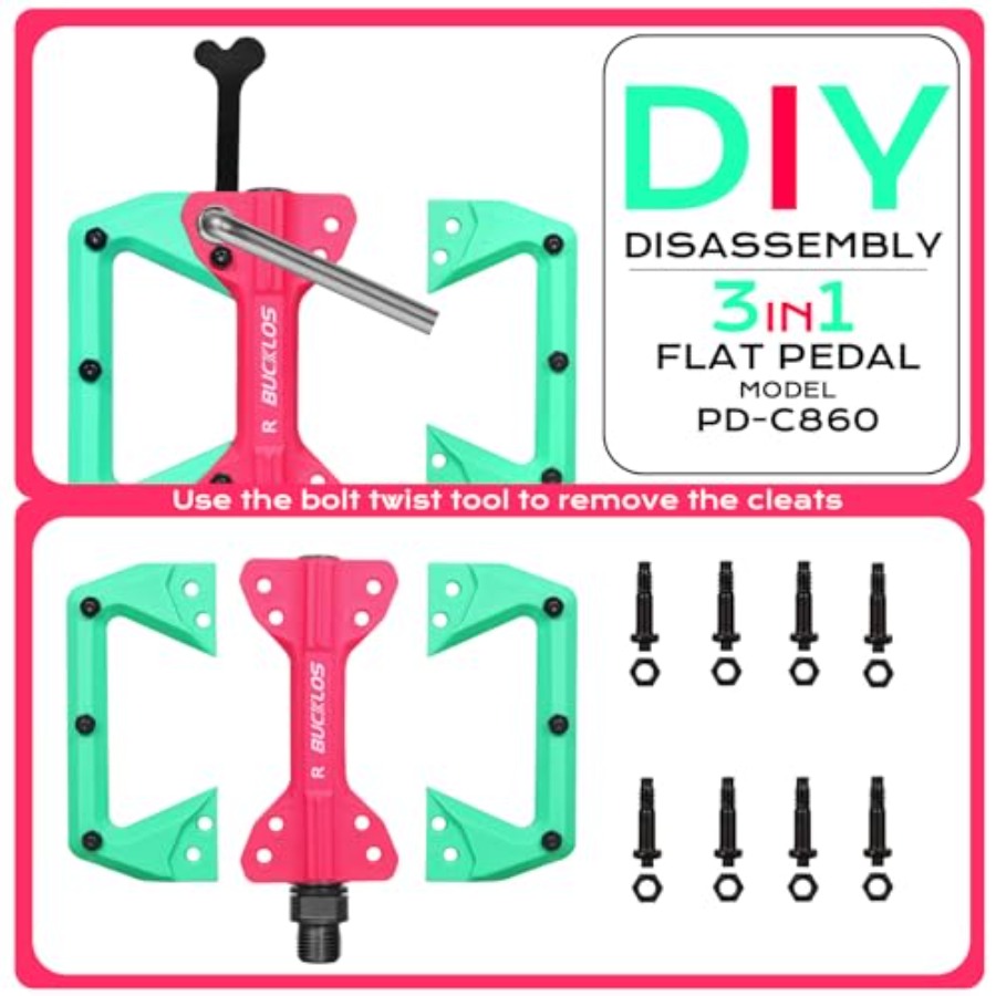 Bike Handlebar Grips Double Lo - Pedal Platform Flat recension och pris