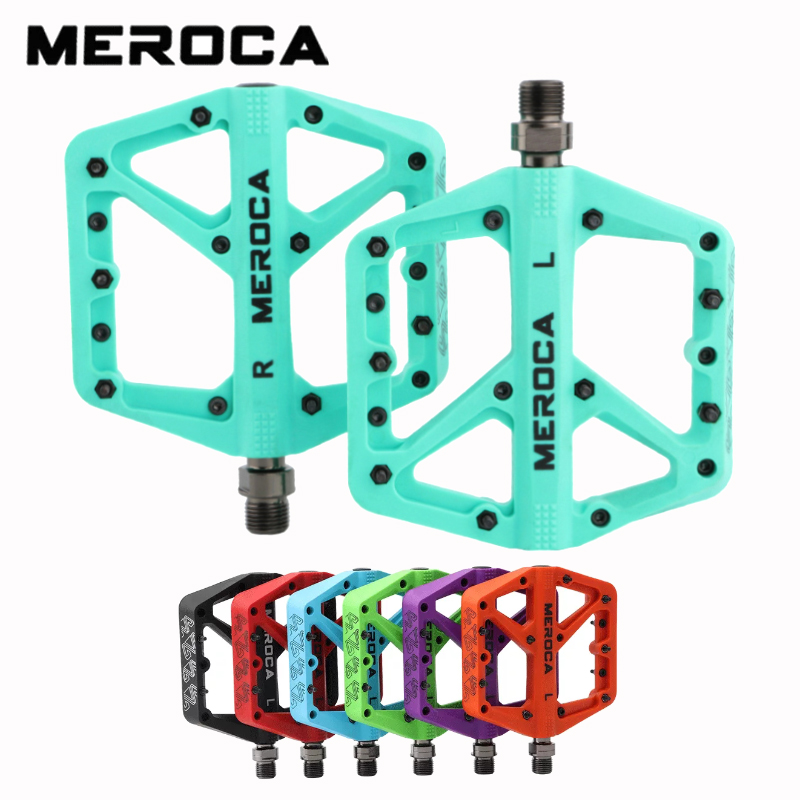 Meroca Bicycle Pedal Mtb Nylon - Pedal Platform Flat recension och pris