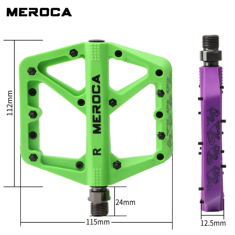 Meroca Bicycle Pedal Mtb Nylon - Pedal Platform Flat recension och pris