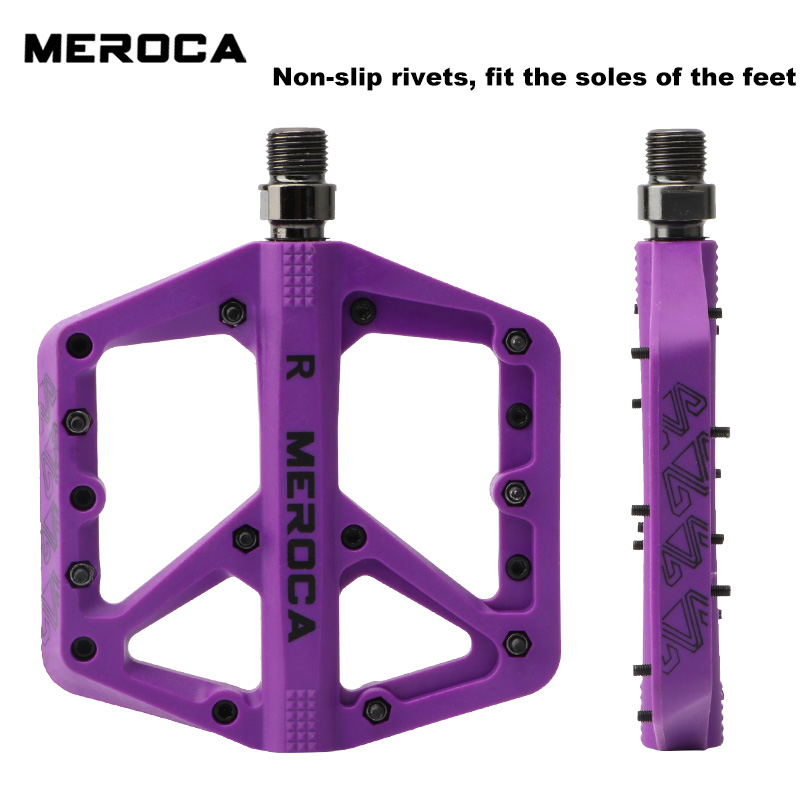 Meroca Bicycle Pedal Mtb Nylon - Pedal Platform Flat recension och pris